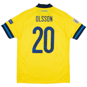 2020 Sweden Maillot domicile de match Nations League Olsson #20