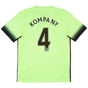 2015-16 Manchester City Maillot Third Kompany #4 (M)