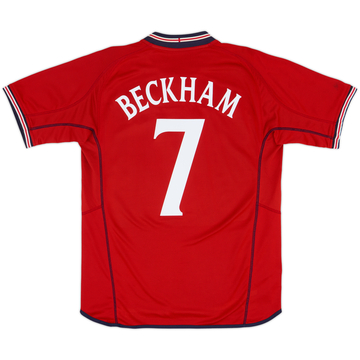 Maillot extérieur Angleterre 2002-04 Beckham #7 - 6/10 - (L)