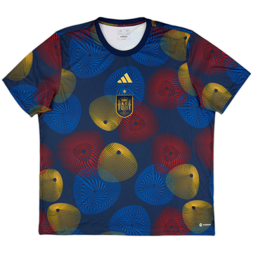 2022-23 Spain adidas Maillot avant-match (XXL)