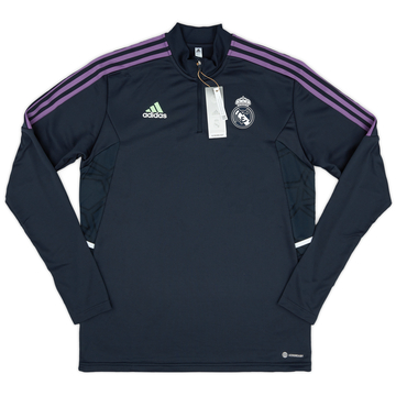 2022-23 Real Madrid adidas Haut d'entraînement 1/4 de zip