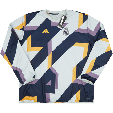 2023-24 Real Madrid adidas Haut d'échauffement avant-match (XXL)