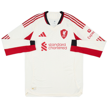 2025-26 Liverpool Maillot Authentique Extérieur L/S