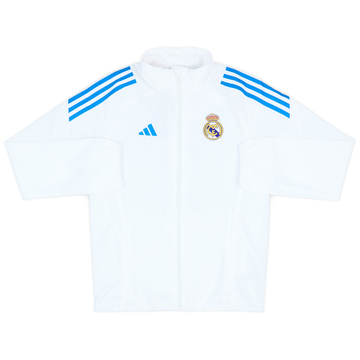 2025-26 Real Madrid adidas Veste de présentation européenne (Enfant)