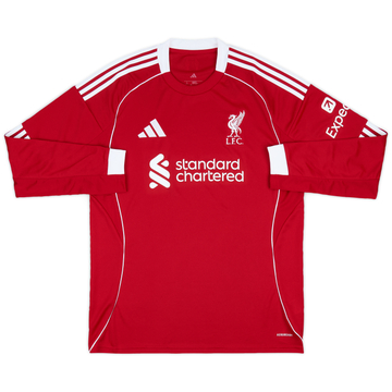 2025-26 Liverpool Maillot Domicile Manches Longues