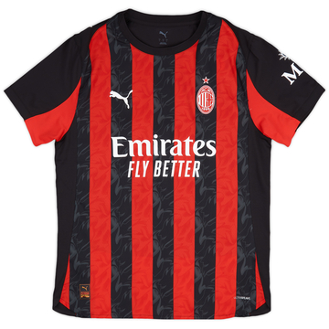 2025-26 AC Milan Maillot Domicile Authentique