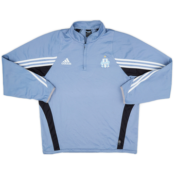 2003-04 Olympique Marseille adidas Haut d'entraînement 1/4 Zip - 9/10 - (XL)