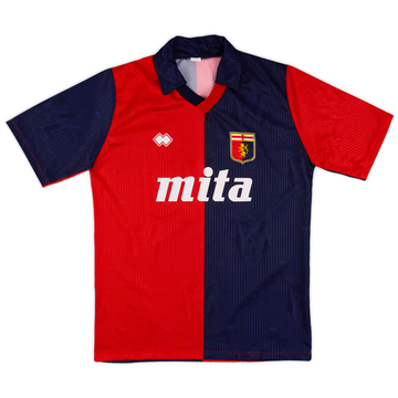 1990-91 Genoa Maillot Domicile n°10 - 8/10 - (XL)