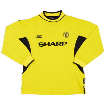 1999-00 Manchester United Maillot GK - 8/10 - (L.Boys)