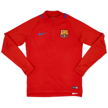 2017-18 Barcelona Nike Haut d'entraînement 1/4 de zip - 6/10 - (S)
