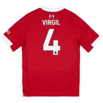 2025-26 Liverpool Maillot Domicile Virgil #4 Enfant