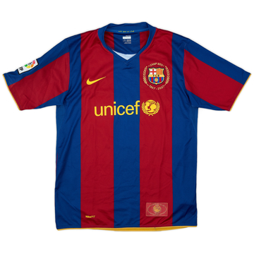 2007-08 Barcelona Maillot domicile - 9/10 - (XL.Boys)