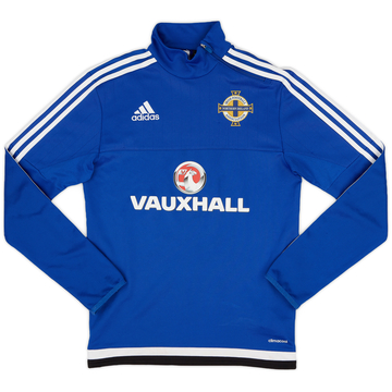 2015-16 Northern Ireland adidas Haut d'entraînement 1/4 Zip - 8/10 - (XS)
