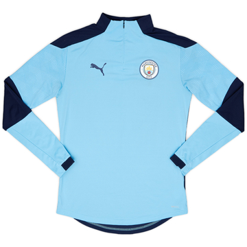 2019-20 Manchester City Puma Haut d'entraînement 1/4 de zip - 10/10 - (S)