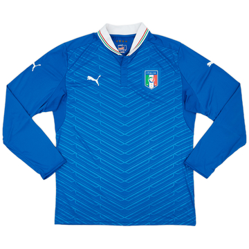 2012-13 Maillot Authentique Italie Domicile Manches Longues - 9/10 - (XXL)