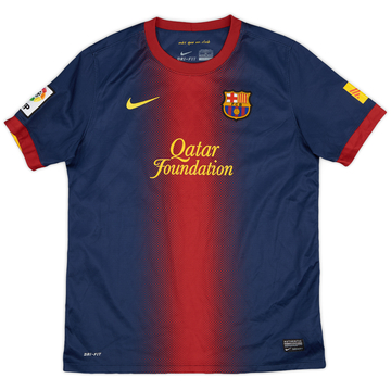 2012-13 Barcelona Maillot domicile - 9/10 - (XL.Boys)