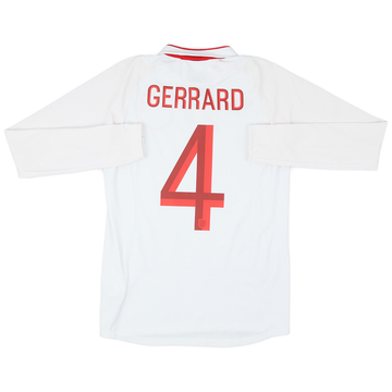 2012-13 England Maillot Domicile L/S Gerrard #4 - 10/10 - (XS)
