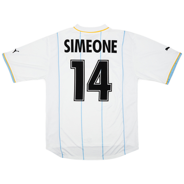 2001-02 Lazio Maillot domicile européen Simeone #14 - 8/10 - (L)