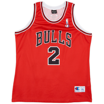 2006-09 Chicago Bulls Sefolosha #2 Maillot extérieur Champion - 9/10 - (XXL)