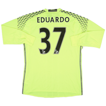 2016-17 Chelsea Maillot extérieur GB version joueur Eduardo #37 (XL)
