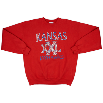 1997-98 Kansas Jayhawks CS Sweat-shirt - 7/10 - (XL)