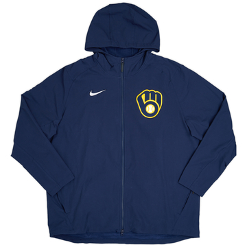 2020-21 Milwaukee Brewers Nike Veste d'entraînement authentique zippée intégrale - 8/10 - (XXL)