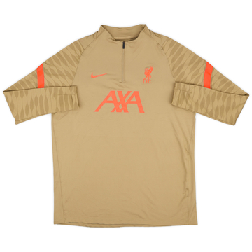 2021-22 Liverpool Nike Haut d'entraînement 1/4 zip - 10/10 - (XL)