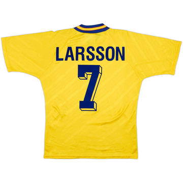 1994-96 Suède Maillot domicile Larsson #7 - 5/10 - (M)