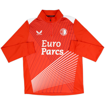 2023-24 Feyenoord Castore 1/4 Zip Haut pré-match