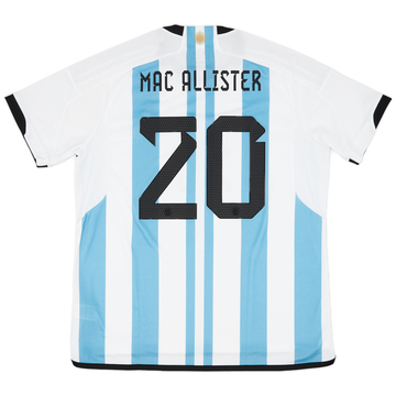 Maillot domicile Argentina 2022-23 Mac Allister #20 (XXL)