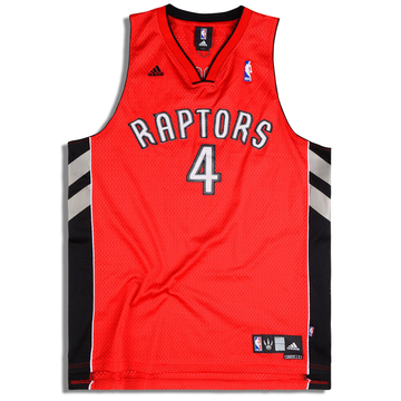 2006-10 Toronto Raptors Bosh #4 adidas Maillot Swingman extérieur XL