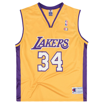 1999-02 LA Lakers O'Neal #34 Maillot Champion (Domicile) M
