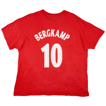 2006-07 Arsenal T-shirt coton 'Match de jubilé Dennis Bergkamp' Bergkamp #10 - 7/10 - (XL)