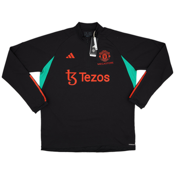 2023-23 Manchester United adidas 1/4 Zip Haut d'entraînement L/S (XL)