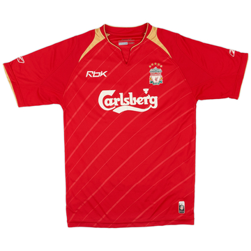 2005-06 Liverpool CL Maillot domicile - 5/10 - (S)