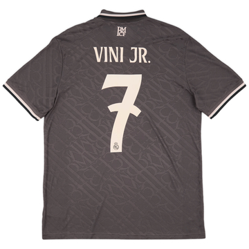 2024-25 Real Madrid Maillot Third Authentique Vini Jr #7