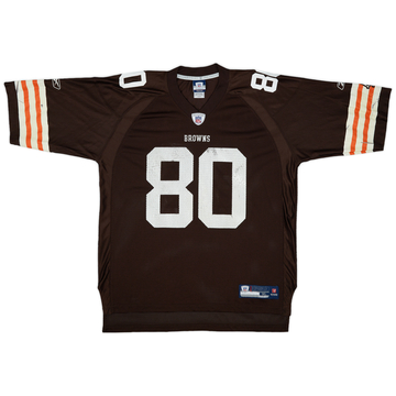 Maillot domicile Reebok On Field 2009 Cleveland Browns Robiskie #80 - 6/10 - (XL)