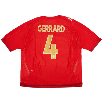 2006-08 England Maillot extérieur Gerrard #4 - 9/10 - (3XL)