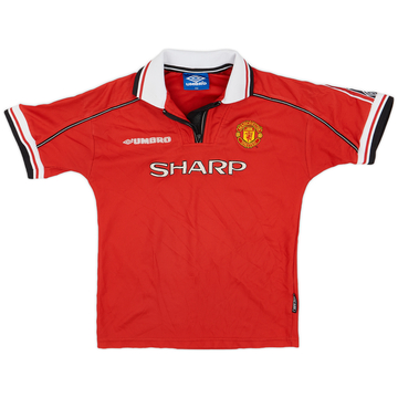 1998-00 Manchester United Maillot domicile - 8/10 - (L.Boys)
