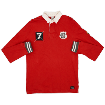 2013-14 Manchester United Nike Polo L/S #7 - 7/10 - (M)