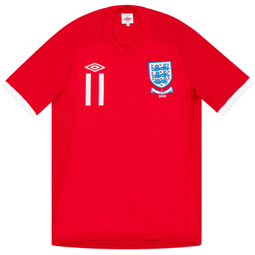 Maillot de match extérieur Angleterre 2010-11 Lennon #11 (contre Japon)