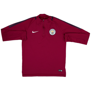 2017-18 Manchester City Nike Haut d'entraînement 1/4 zip - 8/10 - (M)