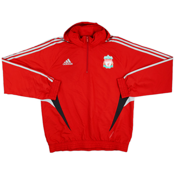 2008-09 Liverpool adidas Veste de pluie à capuche 1/4 zip - 6/10 - (XL)