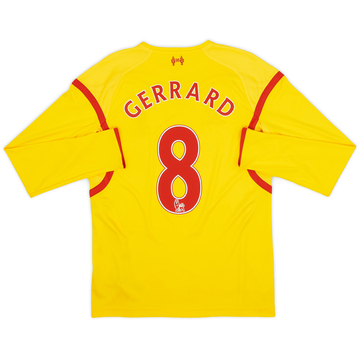 Maillot Liverpool extérieur ML 2014-15 Gerrard #8 - 8/10 - (S)