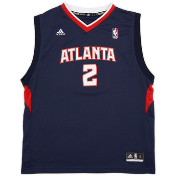 2010-12 Atlanta Hawks Johnson #2 adidas Maillot extérieur - 9/10 - (XL.Boys)