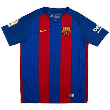 2016-17 Barcelona Maillot Domicile - 8/10 - (Garçon M)