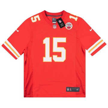 2017-23 Kansas City Chiefs Mahomes #15 Maillot de match Nike (Domicile) L - avec étiquettes