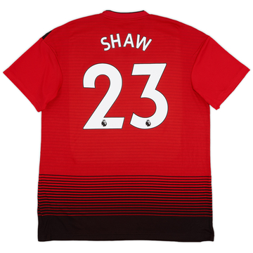 2018-19 Manchester United Maillot domicile Shaw #23 (XL)