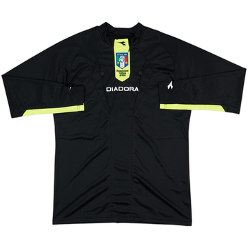 2009-10 ITALY FIGC Diadora Maillot arbitre ML - 9/10 - (S)