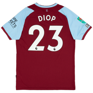 Maillot domicile West Ham 2020-21 de match Carabao Cup Diop #23